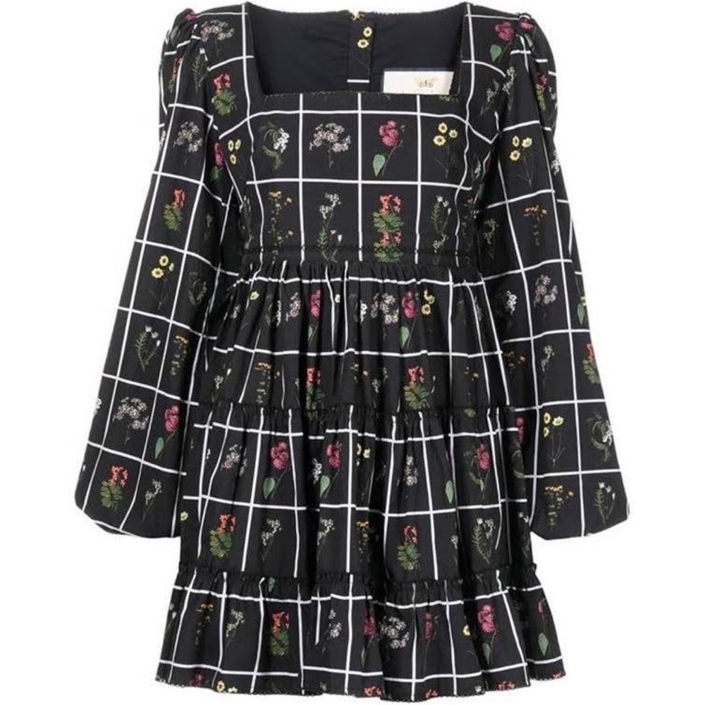 Agua by Agua Bendita Avena Floral Poplin Mini Dress